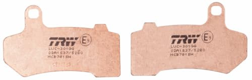 TRW MCB781SH Brake Pad Set Disc Brake Sinter Street Compatible for Harley-Davidson FLHTK 2010 - Rear Axle and Other Vehicles