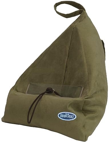 Book Seat 9346017000055 Lesesack/Buchstütze/Buchkissen/Tablet PC halter/Reisekissen mit Tasche, olive
