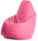 Avalon - Pouf Poltrona Sacco Grande L Jive, Puffo per Sedersi Ergonomico, Pouf a Sacco in Tessuto Antistrappo e Impermeabile, Comoda Poltrona a Sacco Moderna, Made in Italy(80x80x125cm-Rosa)