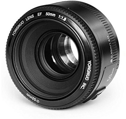 Yongnuo Yn Obiettivo con Canon Ef 50 mm F1.8, compatibile con Canon 350D/450D/500D/600D/650D/700D/60D/5D Mark II/5D Mark II/5D Mark IIi