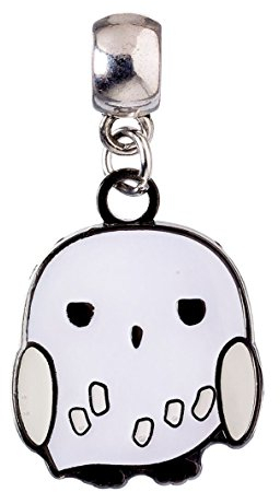 Harry Potter Slider Charm Anhänger Eule Hedwig Chibi 2x2cm Schmuck Glasperle
