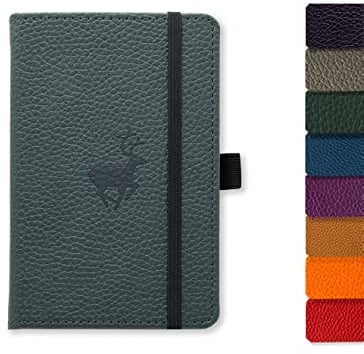 Dingbats* - Tierwelt Kleines Notizbuch A6 Gepunktet - Hardcover PU Leder Journal für Arbeit, Reisen - Elastischer Verschluss, Stifthalter, Lesezeichen