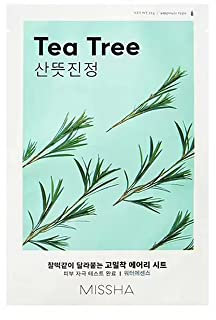 MISSHA - Airy Fit Sheet Mask | Balance and Purification with Green Tea Extract | Deep Hydration without Greasiness | Reduces Breakouts and Improves Radiance, 20 g, Pack of 1
