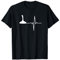 Eisstock Herzschlag Stocksport Stockschießen T-Shirt
