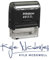 Printtoo Personalisiert Blau Selbsteinfarben Brauch Unterschrift Stempel benutzerdefinierte Gummi Stamper - 58 x 22 mm