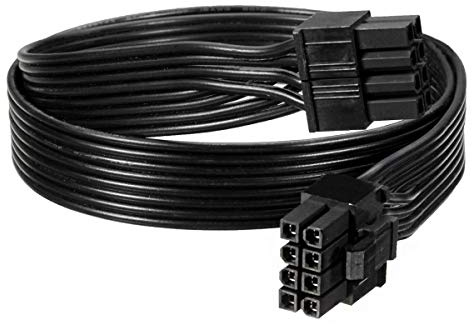 TeamProfitcom CPU 8 Pin Male to CPU 8 Pin (4+4) Male EPS-12V Motherboard Power Adapter Cable for Modular Power Supply 32 inches