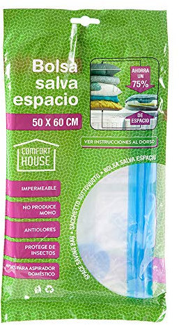 Todo Hogar Bolsas de Vacío para Ropa 6 Unidades (50cm x 60xm) Contiene Inflador