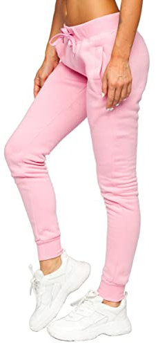 BOLF Donna Pantaloni Sportivi della Tuta da Allenamento Atletici Gli Sport da Calcio Fitness Pareggiatore da Jogging Slim Fit Street Style CK-01 Rosa Chiaro S [F6F]