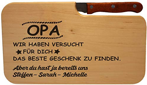 Beschdstoff - Schneidebrett - Opa Frühstücksbrettchen - Wir haben versucht das beste Geschenk zu finden