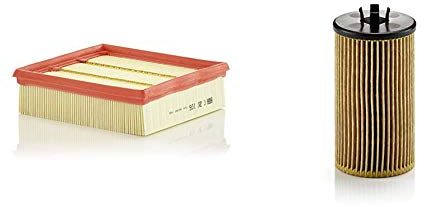 Original MANN-FILTER C 20 106 - Luftfilter - für PKW & HU 612/2 x Ölfilter, Für PKW
