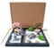 ZEN&TAO Kit de jardín zen japonés, bandeja negra con dos árboles, dos musgos, estatua de Buhhda, puente, piedras y juego de herramientas de arena, nuevas actualizaciones 2024, para meditación,