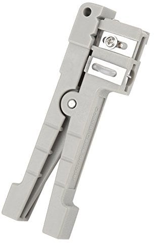 Fiber Optic Stripper Coaxial Cable Stripping Crimper Automatic Wire Stripper Coax Stripping Hand Tool for Electronic and Automotive Repair(45-162)