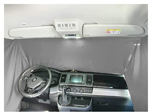 BREMER SITZBEZÜGE Blackout Frontscheibe Gardinen kompatibel mit VW Caddy ab 2003-2022 Sonnenschutz Camping Camper Zubehör Gardinen Vorhang Blickdicht