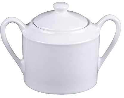 Table Passion - Sucrier Savoie en porcelaine blanche