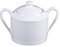 Table Passion - Sucrier Savoie en porcelaine blanche