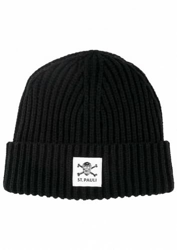 FC St. Pauli - Totenkopf - Strickmütze Beanie schwarz