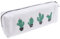 MAGICLULU Slim Pencil Case Cactus Design School Stationery Box Boys and Girls' Pen Bag Canvas Storage