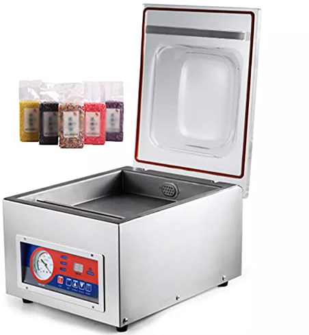 Chamber Vac Pack Machine, 14 Inch Commercial Kitchen Food Chamber Vacuum Sealer, Professional Sealing Width, Both Auto&Manual Options, for Food Saver, Home, Commercial Using