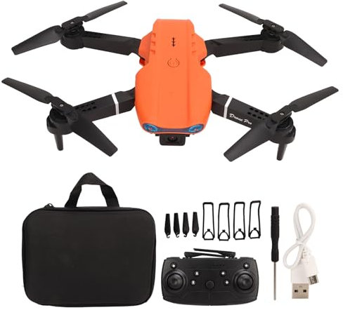 BuyWeek Mini Drone con Cámara Dual 4K HD, Dron de Control Remoto E99 Drones Aéreo WiFi Inteligente Para Evitar Obstáculos, Para Adultos Niños Principiantes