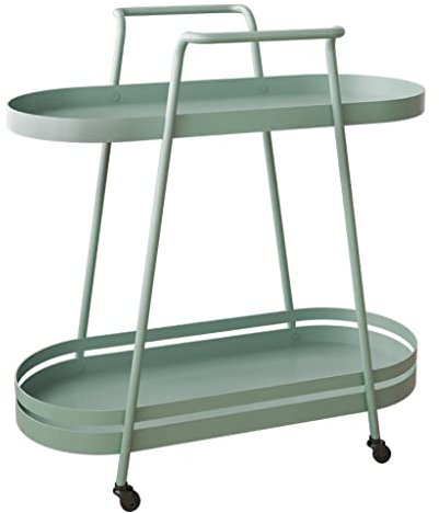 FLYIFE Movable Hand Trucks Living Room Sofa Side Home Balcony Movable Small Push Kitchen Storage Rack/a/62.5Cmx60Cm