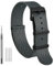 WOCCI 22mm Militär Nylon Uhrenarmband, Einteiliges Nylon Armband für Damen und Herren, Schwarze Schnalle (Smog)