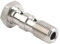 Generic SIKUAI Double Boulon Banjo 3/8 x 24 UNF Raccords AN3 40 mm Adaptateur de frein en acier inoxydable argenté pour moto de course moto universelle 1 pièce