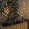 Pack of 2 - Solar Powered Cherry Blossom Spike Lights, Sakura Tree Solar Stake Light for Outdoor Garden Path