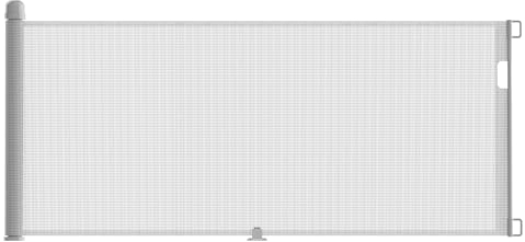 NAIZY Treppenschutzgitter Rollo Ausziehbar Türschutzgitter 87 x 0-300 cm Absperrgitter Treppenschutzrollo Baby Türschutzrollo Geeignet für Treppen Türen Innen & Außen, Grau