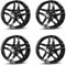 4x Borbet Felgen Z 8x19 ET44 5x112 black glossy kompatibel mit VW Beetle Cross Golf e-Golf Eos Golf ID.3 ID.4 ID.5 Jetta Passat