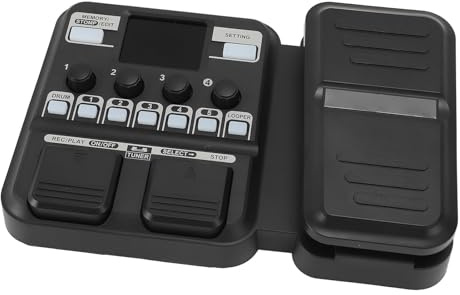 100-240-V-Gitarren-Multieffektprozessor, Schnittstelle Plug-and-Play-IR-Sampling-Synthesizer-Drum-Machine-Looper-Aufnahme für E-Gitarre (EU-Stecker