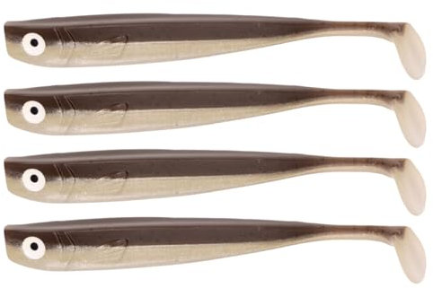 Zanderbait 16cm Brauni, Angelköder, Kunstköder, Zanderbait, Zanderköder, Softbait, Gummifisch, Gummiköder, Lieferumfang 4 Stück.