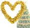 Lametta Weihnachtsbaum Gold 4X 3M Girlande Weihnachten - Weihnachtsgirlanden Glänzend Lametta Girlande Ø 9 cm,Tannengirlande Weihnachtsbaumschmuck Gold Christbaumschmuck Girlande Deko
