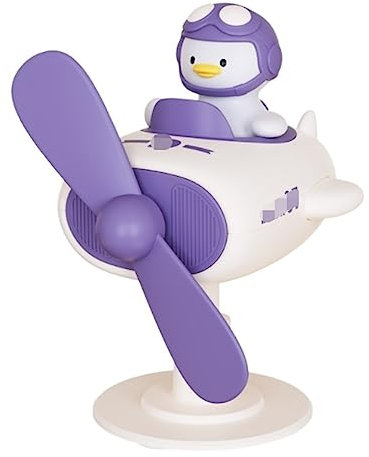 Ventilateur de Poche Ventilateur à Main Canard Forme Portable Climatiseur Ventilateur Usb Ventilateur De Bureau Silencieux Clip Puissant Sur Pour Le Travail Ventilateur Portatif Ventilateur USB(Purple