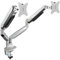Soporte de Mesa para Pantallas, Giro e inclinación, 2 Brazos, 13-32, Ideal para Mejorar ergonomía y Ahorrar Espacio en oficinas o hogares.
