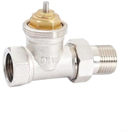 LVYXON rass Thermostat-Heizkörperventil DN15/DN20/DN25 M30x1,5mm Gewinde selbstregulierendes Temperaturregelventil für energieeffiziente Heizung Vertikalinstallation bis 85° Neigung (DN15)