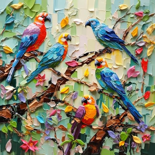Bullglesup Jigsaw Puzzles for Adults 1000 Pieces, 3D Bird Letter on Back Interlock Perfectly No Dust, Home Decors Family Challenge Toys for Men Women Elders Seniors (27.5x19.6), 1:1 Poster