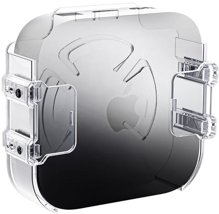 Soporte para Apple TV detrás de TV, 3 opciones de montaje (detrás del montaje de TV, soporte de celda o montaje en pared) Soporte de Apple TV compatible con todas las generaciones de Apple TV