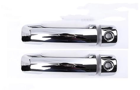 SSNAWBA Kompatibel mit 2007–2021 Toyota FJ Cruiser ABS Auto Außentürgriff Dekoration Abdeckung Aufkleber Auto Außendekoration Zubehör Interior Accessories(Gloss Silver)