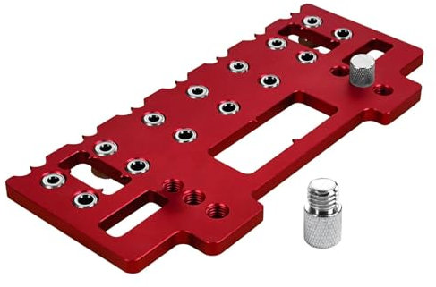 Milageto Guide de perceuse modèle étagère à broches Guide en alliage en aluminium 1/4 pouce 5 mm pour étagères en bois étagère