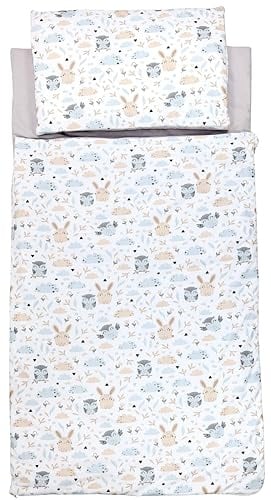 TupTam Deckenschlafsack mit Kissen und Beutel – Kinder Schlafsack 135×70 cm für Kindergarten, Reisen und Zuhause