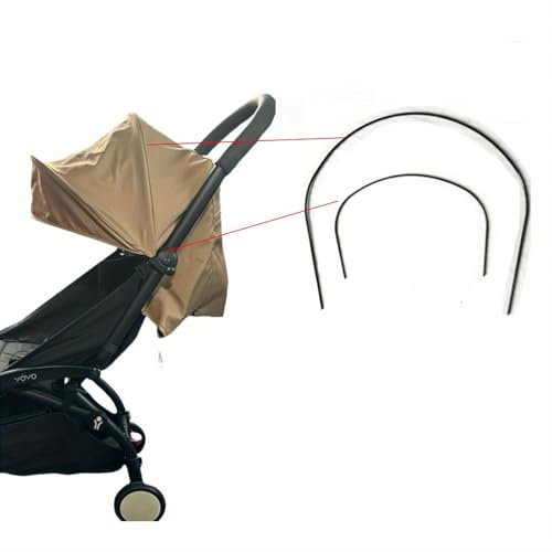 Remplacement des fils de store pour poussette, compatible avec Babyzen YOYO YOYO2 YOYO3, cadre de support de canopée en acier pour auvent de poussette 6+