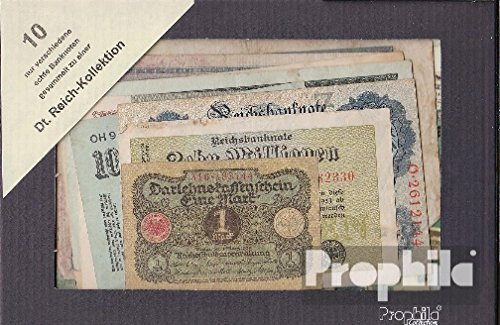 Prophila Collection Geldschein Deutsches Reich 10 Verschiedene Banknoten (Banknoten für Sammler - kein Zahlungsmittel)