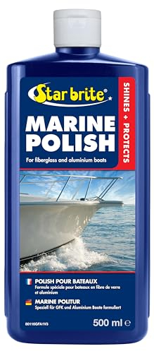 STAR BRITE Marine Polish - Formule en Une Étape Élimine la Craie et l'Oxydation Légères à Moyennes - Laisse un Revêtement Protecteur Durable qui Protègent contre la Décoloration