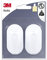 3M 96970 Gancio Adesivo con Clip, Bianco, 0.1x0.13x0.15999999999999998 cm, Set di 2 Pezzi