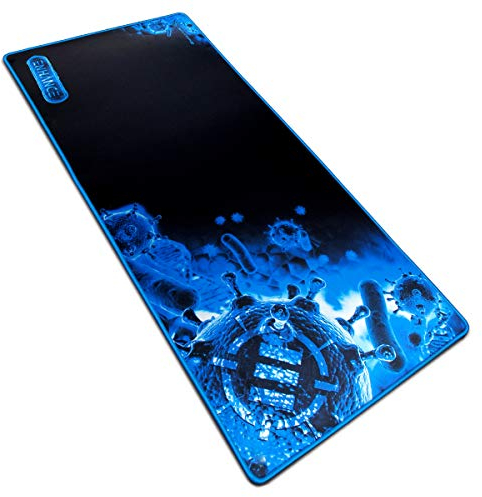 ENHANCE GX-MP2 Extended Gaming Mauspad - XXL Mauspad (80 x 35 cm) Mehrfarbig (Blau/Schwarz)