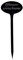 Bütic GmbH Plexiglas® Pflanzschilder Oval schwarz - Gartenstecker Kräuterschilder Pflanzenstecker - wetterfest und elegant, Pflanzenname:Salbei
