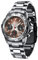 FIREFOX Destroyer FFS01-106b Sunray Kastanie/schwarz Chronograph massiv Edelstahl Sicherheitsschließe Herrenuhr Armbanduhr 10 ATM Prüfdruck