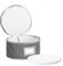 Beete China Storage Case - Dinner Plate Quilted Case - 12 inches diameter x 7 inches height - Gray - Includes 12 Felt Separators