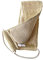 Cinturón de masaje de 2 caras - exfoliante de espalda para la ducha y el baño, masaje de espalda y masaje en seco - sisal y algodón orgánico