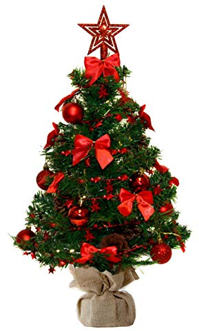 Weihnachtsbaum künstlich (WBD) mit Weihnachtsdeko und Led Lichterkette mit Fernbedienung Weihnachtsbaum mit Beleuchtung Weihnachtsbaum geschmückt mit Beleuchtung Christbaum künstlich Weihnachten
